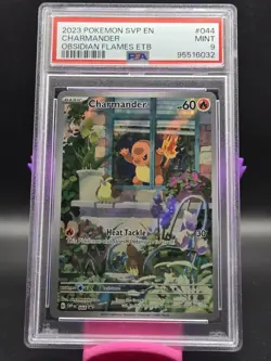 Pokemon 2023 Charmander #44 Black Star Promo Obsidian Flames SV PSA 9 Mint - Image 1