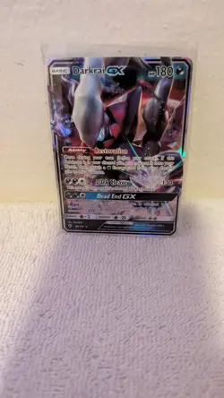 Pokemon 2017 DARKRAI GX 88/147 Sun & Moon Burning Shadows Rare Full Art Holo - Image 3