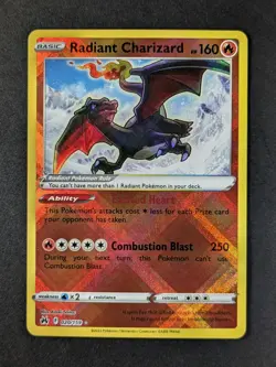 2023 Pokemon RADIANT CHARIZARD #020/159 Crown Zenith Radiant Rare English - Image 1