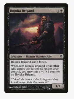 Bojuka Brigand #51 Worldwake (WWK) Magic Card in Protective Sleeve - Image 1