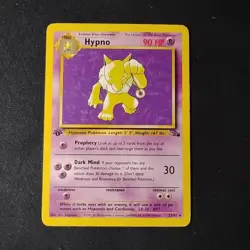 Pokemon TCG Hypno Fossil 23/62 1st Edition Non Holo Rare LP+ - Image 1