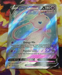 Mew V 250/264 Pokemon Fusion Strike - NM - Image 1