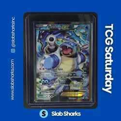 2016 POKEMON BLACK STAR PROMO #XY122 BLASTOISE EX RED & BLUE COLLECTION - Image 1