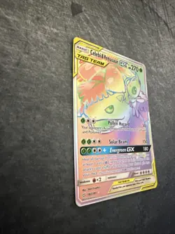 Pokemon Sun&Moon Team Up Rainbow Secret Rare Celebi & Venusaur GX 182/181 - Image 5