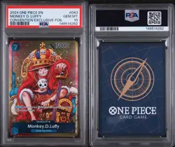 2024 ONE PIECE PROMOS CONVENTION EXCLUSIVE-FOIL #043 MONKEY D. LUFFY PSA 10 - Image 3
