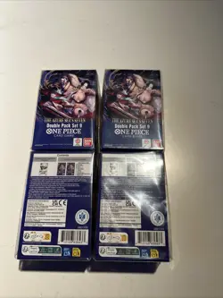 One Piece TCG OP-14 The Azure Sea's Seven Double Pack Set 9. 4Packs NEW - Image 2