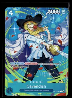 One Piece TCG Royal Blood #OP10-045 Cavendish (045) (Parallel) - Image 1