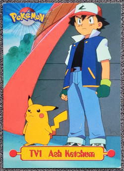 Ash Ketchum #TV1 - TV Animation Edition Series 1 - Topps - Vintage Pokemon Card - Image 1