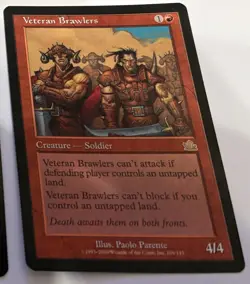 Veteran Brawlers Prophecy Rare NM Magic: The Gathering card - Image 1