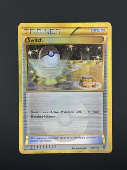 Pokemon Primal Clash XY Secret Rare Trainer Card Switch 163/160 NM Condition - Image 1