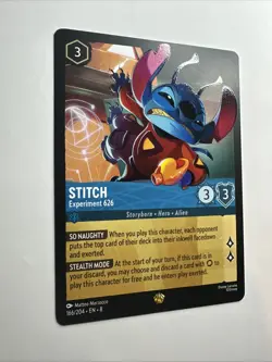 Stitch - Experiment 626 166/204 Reign of Jafar Regular Disney Lorcana Card NM - Image 3