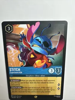 Stitch - Experiment 626 166/204 Reign of Jafar Regular Disney Lorcana Card NM - Image 4