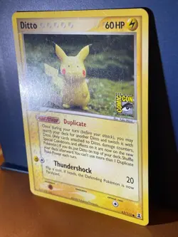 Pokemon Delta Species Ditto (Pikachu) Comic Con Promo Card 63/113 - Vintage Rare - Image 5