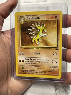 Pokemon TCG Sandslash Fossil 41/62 Regular Unlimited Uncommon Card WOTC NM/MT - Image 2