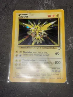 Pokemon TCG Zapdos Holo Rare Unlimited Card 20/130 Base Set 2 - Image 1