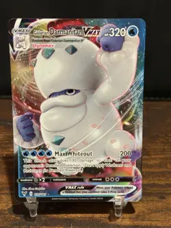 Pokemon TCG Galarian Darmanitan VMAX 037/185 Vivid Voltage Ultra Rare Card - Image 1