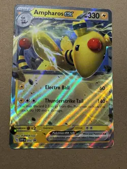 Ampharos ex 016 SVP - Scarlet & Violet Black Star Promo Pokemon Card TCG NM - Image 1