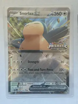 Pokemon TCG Jumbo Card Snorlax EX (Stamped) In Penny Sleeve & Top Loader - Image 1
