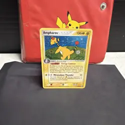 Ampharos 1/115 Unseen Forces Holo Rare Mp Pokemon Card - Image 1