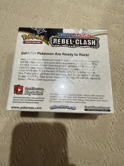 Pokemon Rebel Clash Booster Sword and Shield Trading Card Box Factory Sealed 820650816819 - Image 2