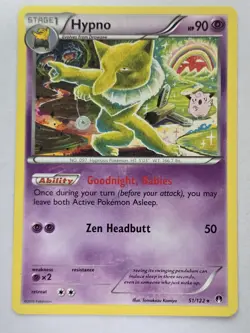 Hypno 51/122 XY - BREAKpoint Tomokazu Komiya Art Pokemon TCG Card - Image 1