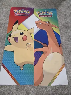 Pokemon Trading Card Game Pikachu Charizard Wall Banners - Image 1