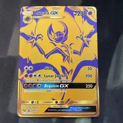 Lunala GX Pokemon Card Full Art SM103a Stage 2 Psychic Type Ultra Beast - Image 1