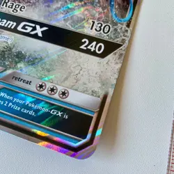 Gyarados GX SM212 Sun & Moom Full Art Holo Promo Pokemon Card Oversized Sized NM - Image 3