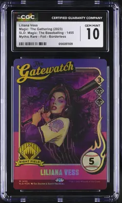 LILIANA VESS Secret Lair Foil Mythic Baseballing CGC 10 MTG [Nostalgium] - Image 1