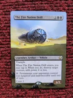 The Fire Nation Drill MTG Avatar: The Last Airbender Hand Painted Altered Art v - Image 2