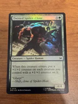 MTG Spider-Man: Eternal-Legal - Twisted Spider-Clone - SPE 19 - FOIL - Image 1