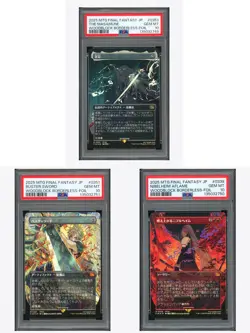 MTG PSA 10*3 Masamune & Buster Sword & Afalame Woodblock Borderless Foil FIN JPN - Image 1