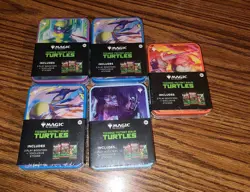 Magic the Gathering Teenage Mutant Ninja Turtles Tins X5 - Image 1