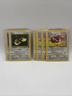 Pokemon Jungle Eevee 51/64 And Team Rocket Eevee 55/82 (Lot Of 6) - Image 1