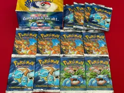 1999 Pokemon Base Set Unlimited Factory Sealed Pack BLASTOISE - Image 1