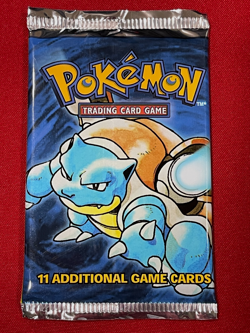 1999 Pokemon Base Set Unlimited Factory Sealed Pack BLASTOISE - Image 2