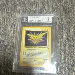 Pokemon Zapdos Fossil 1999 Holo Rare BGS 8 Graded Card - Image 1