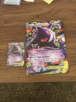 Gengar EX Phantom Forces Holo Card 34/119 Oversized Pokemon TCG - Image 1