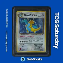 1998 POKEMON TEAM ROCKET JP #149 DARK DRAGONITE HOLO RARE - Image 1