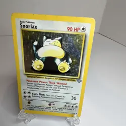 Pokemon TCG Snorlax Jungle 11/64 Holo Rare Unlimited HP - Image 3