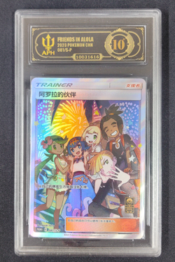APH Black 10 Pokemon S-Chinese TCG Alola Friends Promo Card 081/S-P - Image 1