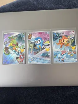 Pokemon TCG First Partner Illustration Collection Series 1 Gen 4 Sinnoh Starters - Image 1
