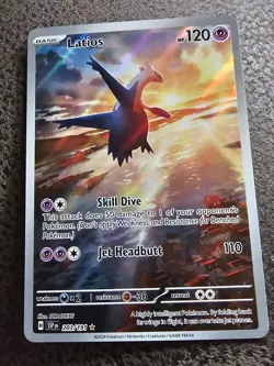 Pokemon Latios Illustration Rare Surging Sparks 203/191 Pokemon TCG - Image 1