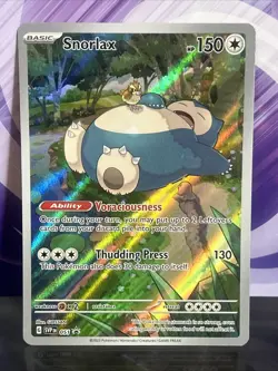 Snorlax SVP EN 051 Black Star Promo Holo Card Scarlet & Violet Pokemon 151 NM - Image 1