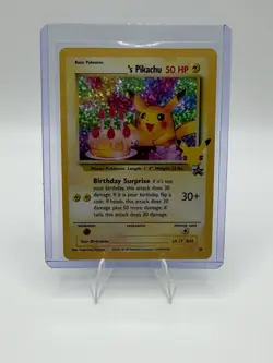 Pokemon TCG Pikachu Celebrations Classic Collection Promo Holo 24/53 - Image 1