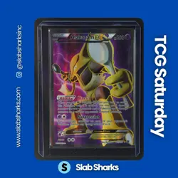 2016 POKEMON XY FATES COLLIDE #117/124 ALAKAZAM EX ULTRA RARE - Image 1