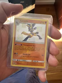Pokemon TCG Lucario SV22/SV94 Hidden Fates Shiny Vault Holo Rare NM Condition - Image 1