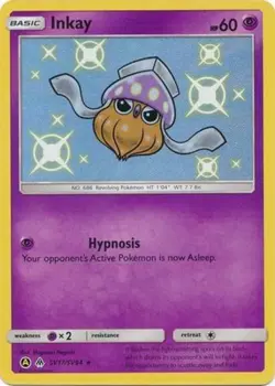 Inkay - SV17/SV94 - Shiny Holo Rare NM, English Pokemon Hidden Fates - Image 1