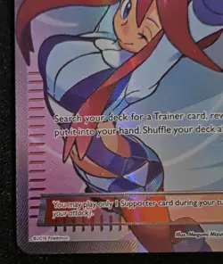 Pokemon Skyla Full Art Ultra Rare Holo 122/122 Breakpoint Trainer 2016 EN LP - Image 2