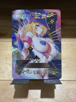 DARK MAGICIAN GIRL Yu-Gi-Oh! UR Goddess Story Anime Waifu Card Girl Foil Doujin - Image 1